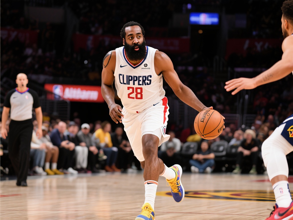 哈登在这场比赛中取得了28分8助攻的亮眼